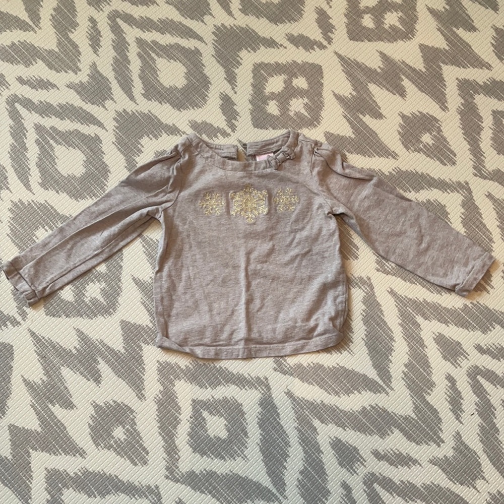 2T Janie & Jack Snowflake Shirt